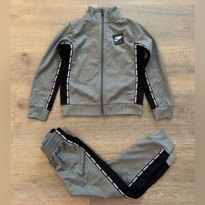 Jordan Jumpman Heather Grey Black Toddler Boy Girl Matching Tracksuit 4T